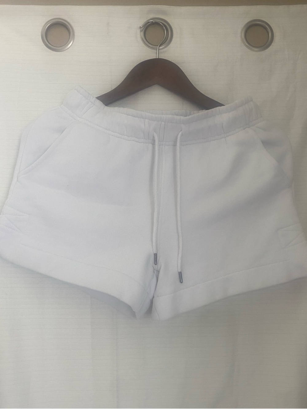 Universal Thread High Rise White Athletic Drawstring Shorts